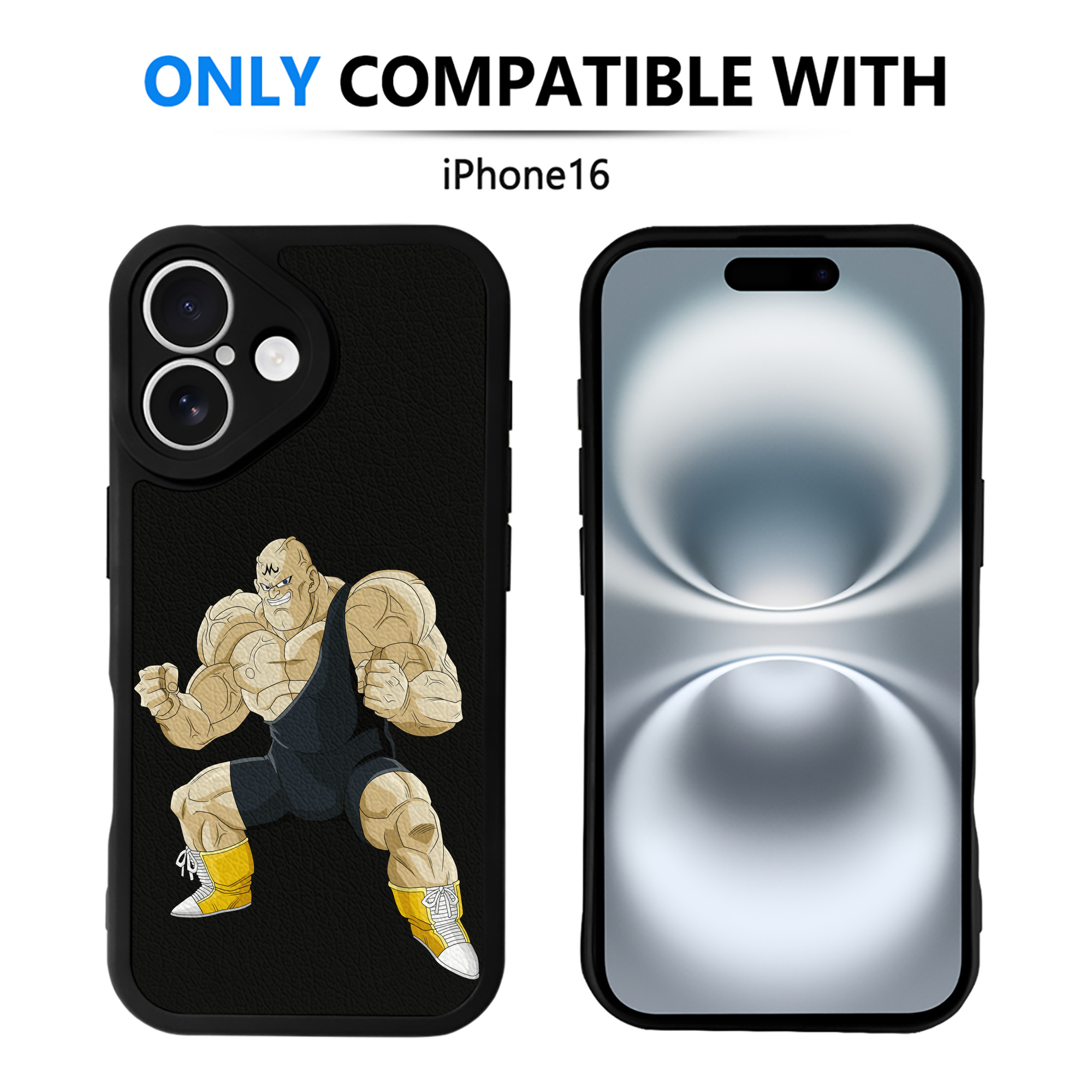 （画像用） ドラゴンボール DRAGON BALL 【iPhone 16シリーズ対応】シリコンスマホケース（レザー調） 材質：シリコン